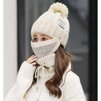 Warm Riding Beanie with Face Cover