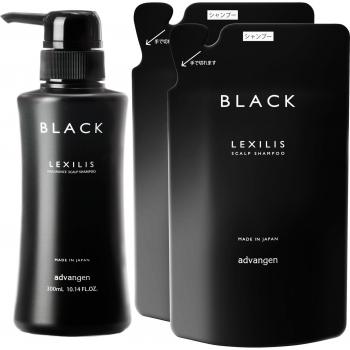 Set de Champú Negro LEXILIS para Cuidado Capilar y del Cuero Cabelludo