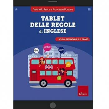 Tablet delle regole di inglese. Scuola secondaria di 1º grado