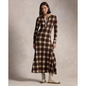 Vestito lungo a quadri Polo Ralph Lauren