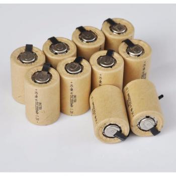 Batería Ni‑MH 2000 mAh 4/5 SC Sub C con Solapas para Herramientas Eléctricas