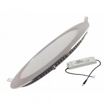 Teja LED 12W Extra Plano Redondo Aluminio Blanco Neutro Silumen
