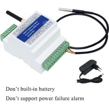 DIN-Rail GSM SMS Relay Controller with Temperature Sensor