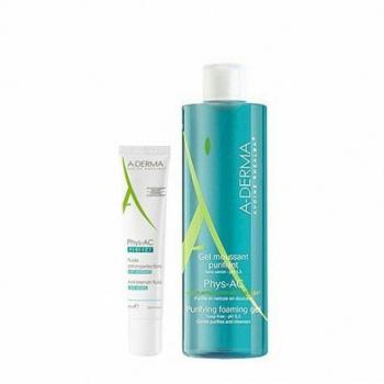 A-Derma Phys-Ac Micellar Water and Gel Set for Oily Skin
