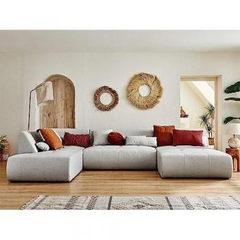 ONYX Ecksofa von Lisa Design – Orange, 77 x334 x198 cm