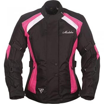 Veste textile de moto Modeka Janika Noir/Rose taille 34