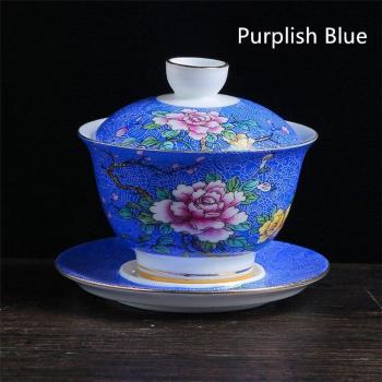 Jingdezhen Taza y Platillo de Cerámica Color Esmaltado 150 ml
