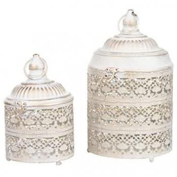 Cajas-portavelas de Metal para Decoración