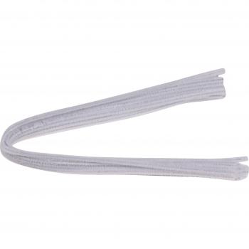 Varillas de chenilles unicolor blanco 50 cm x 0,6 mm blister de 15 unidades 78879-109 20 018