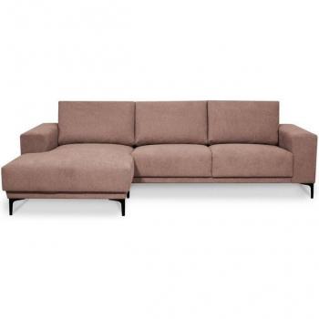 Ecksofa OTTO HOME Xander – L‑Form, 280 cm Breite, Soft‑Touch Chenille, schwarze Metallfüße