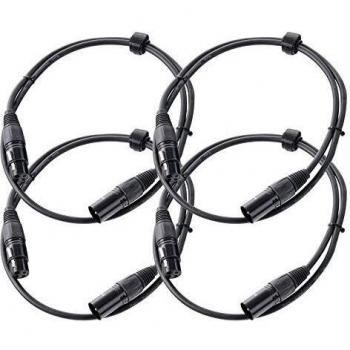 4er Set Pronomic XFXM-1 Mikrofonkabel