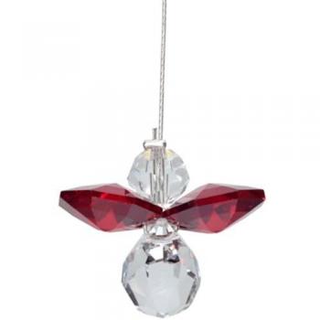 Garnet Crystal Guardian Angel Hanging Decoration