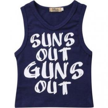 Newborn Baby Boy Summer Top Sleeveless 0-24M