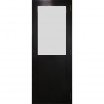 Athena Bloque de puerta negro H204 x L73 con manija