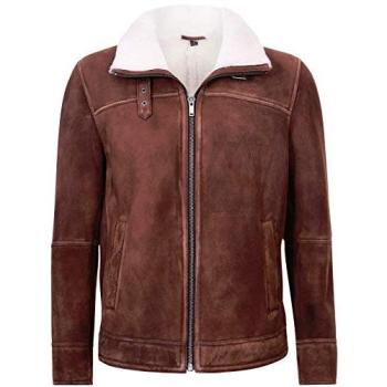 Infinity Leather Brown Harrington Bomber – Medium Size