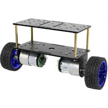 Robot de 2 ruedas con motor DC 12V y chasis equilibrado