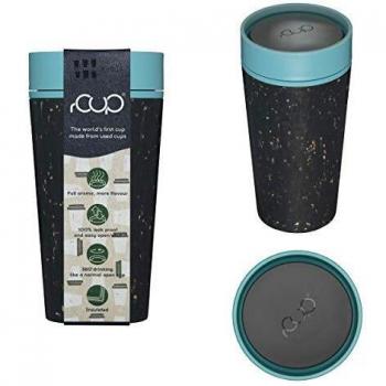 RCUP Black and Teal Blue Reusable Cup