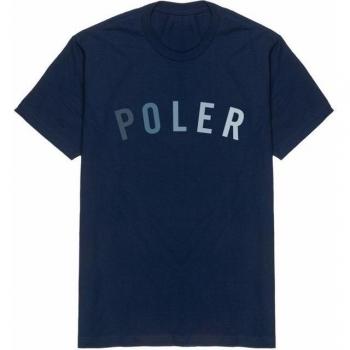 Short Sleeve Navy Poler State T‑Shirt (Male)