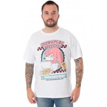 Sonic The Hedgehog Knuckles Pizzeria Short-Sleeved Top for Men