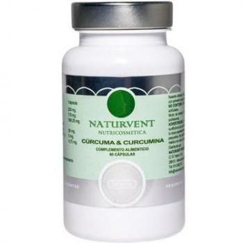 60 capsules de Curcuma et Curcumine Naturvent
