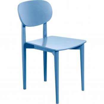 Chaise RNT en hêtre massif couleur bleu Cornish