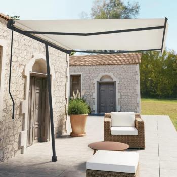 Poteaux d'auvent métalliques anthracite 300x245 cm – Ensemble complet