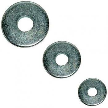 Arandelas de acero galvanizado para conector de madera, DIN 1052, 14mm int 58mm ext, 100 unidades (por 50)