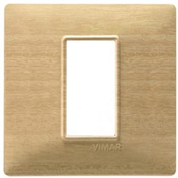 Placca 1M Oro Opaco Vimar Tecnopolimero Scatola Rotonda