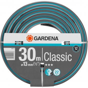 Gardena Classic Garden Hose 13mm (1/2 Inch) 30m Blue and Grey