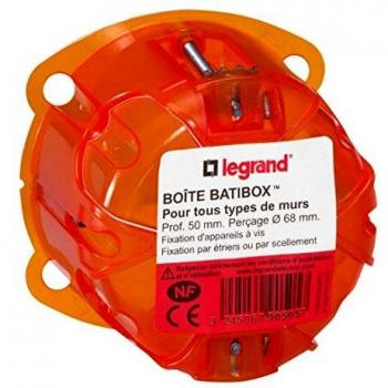 Boîte encastrable LEGRAND 1 poste multimatériaux 50mm
