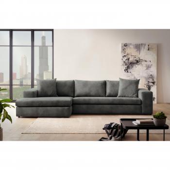 Ecksofa Andas SLEETLAND XXL – Dunkelgrau, 325 cm breit