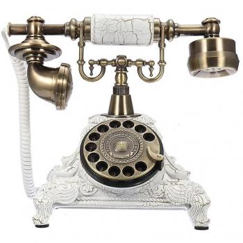 Téléphone à Disque Rotatif Classique pour Bureau, Maison et Établissements Hôteliers