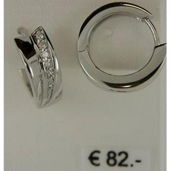 Koch Silver Basics Pendelcreolen aus 925er Silber, verziert mit Zirkonia