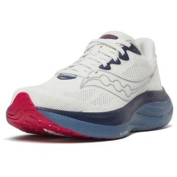 Saucony Ride 19 White & Blue Running Shoes – EU Size 47 (Men)