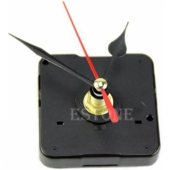 Black & Red Clock Movement Replacement Kit