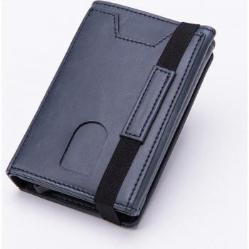 Portefeuille en cuir avec blocage RFID pour hommes