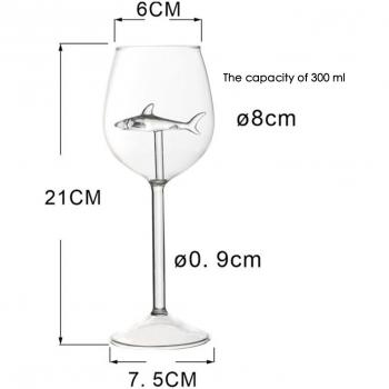 Shark Cocktail Bar Glass