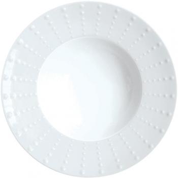 Platos de sopa Medard de Noblat (6 piezas) porcelana Limoges blanca