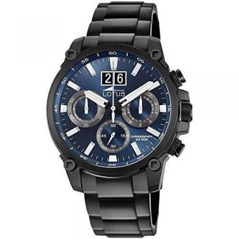 Montre chronographe Lotus 10141/2, finition PVD noire