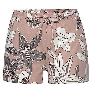 Lascana Damen Schlafshorts Allover-Altrosa mit floralem Druck Gr. 44/46