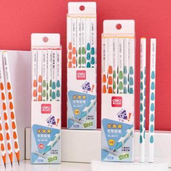 Deli 12-Count 2B Triangle Pencils for Correct Posture