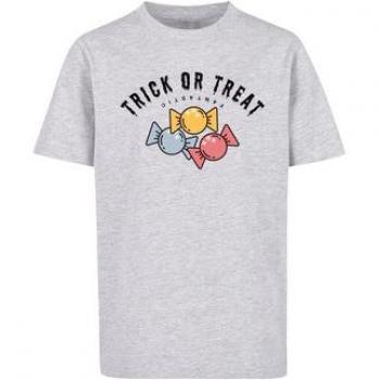 F4NT4STIC T-Shirt Trick Or Treat Halloween Print meliert