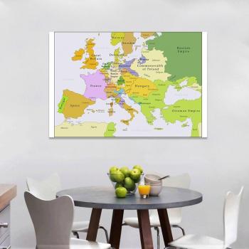 Póster Decorativo Mapa Europa 1700-1850 150x100 cm