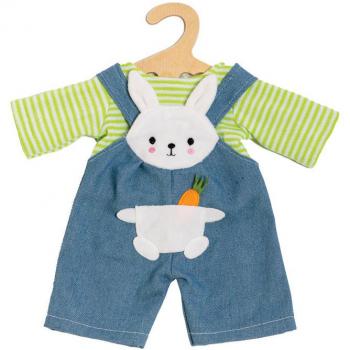 Poppenkleding Set: Tuinbroek en Bunny Lou Shirt 35-45 cm