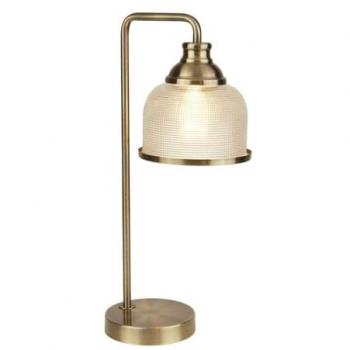 Elegante Tischleuchte aus Glas und Metall 45 cm