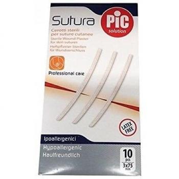 Pansements Suture Pic Solution 3x75mm 10 pièces