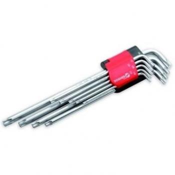 Juego de llaves Torx CrV 9 piezas T10-T50 Dogher