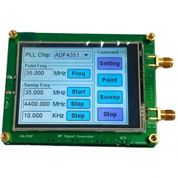 Generador de Señal RF 35-4400M ADF4351 con Control de Frecuencia y Pantalla LCD