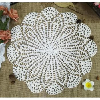 40cm Vintage Crochet Glass Coaster