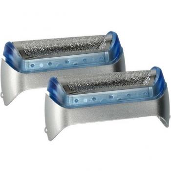 Braun Electric Shaver 2‑Pack Shaver Foils – Silver/Blue with Frame